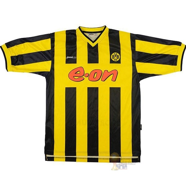 Calcio Maglie Home Maglia Borussia Dortmund Stile rétro 2000 Giallo